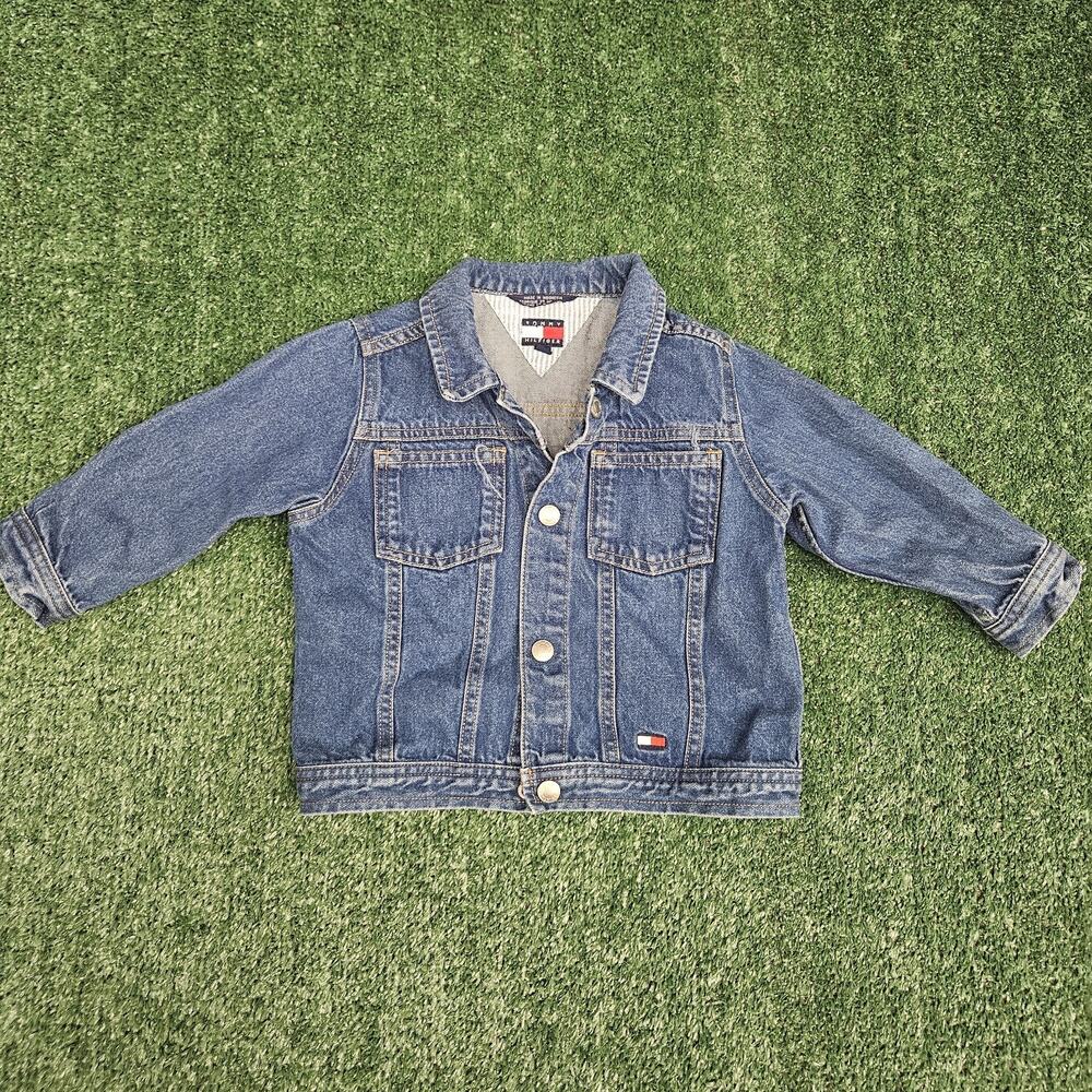 Tommy Hillfiger Jean Jacket 18/24 Months Baby Vintage 90s Y2K Unisex - Picture 4 of 9